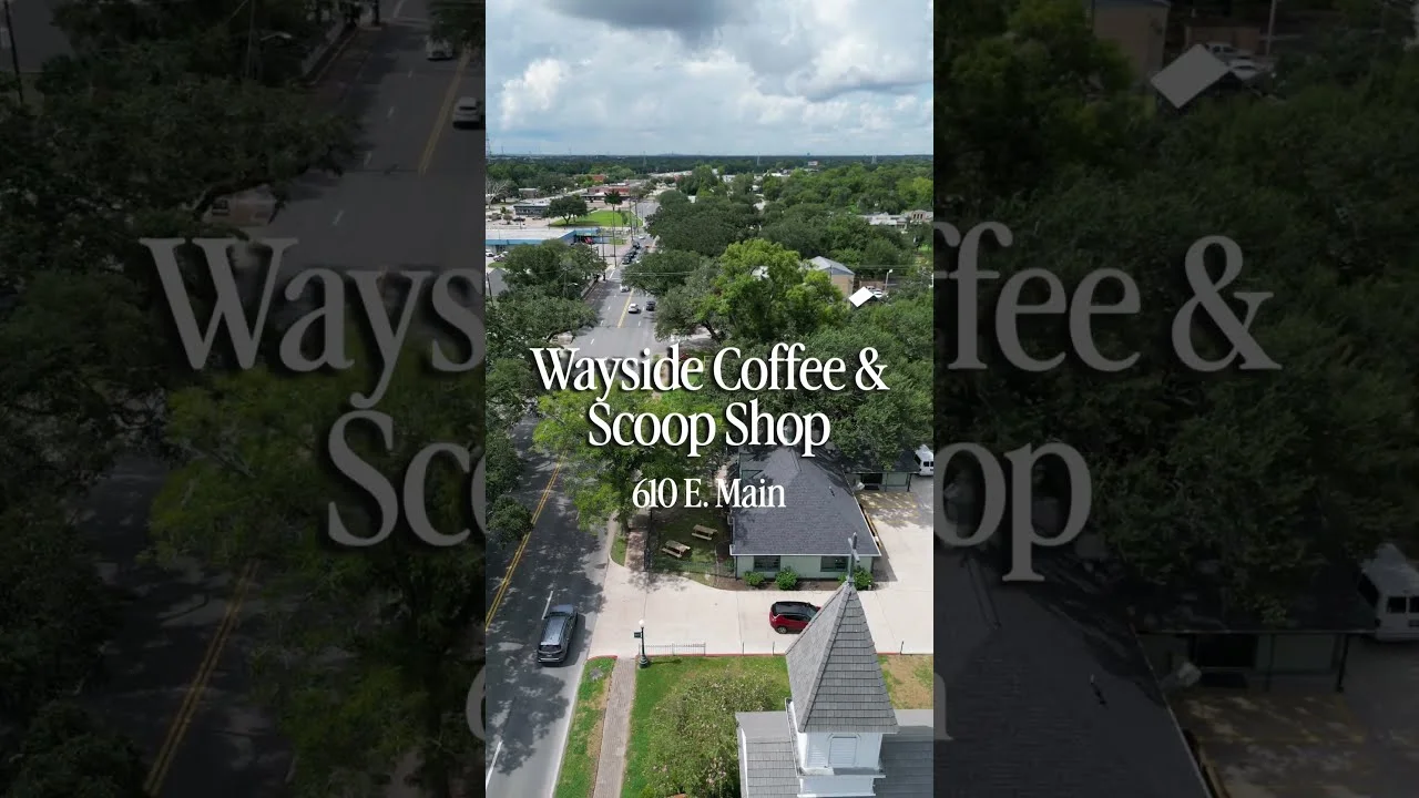 Aerial drone view of new developments in League City, Texas